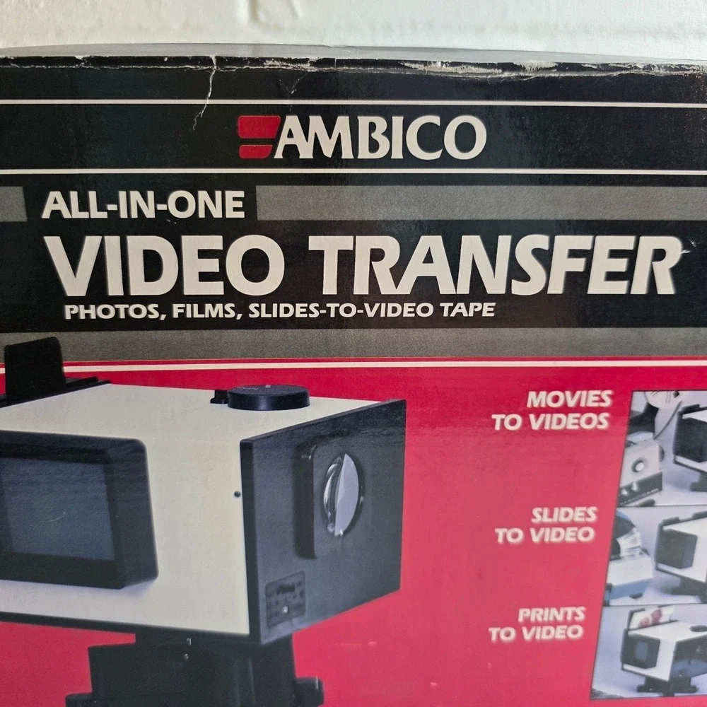 Ambico V-0651 All-In-One Video Transfer Photos Films Slides to Video Tape Boxed